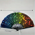 Rainbow Sequins Foldable Hand Fan – Pride Festival Drag Queen Foldable Hand Fan Axl Multicolor