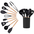10-Piece Kitchen Silicone Utensil Set – Spatula, Ladle & More Kitchen Utensil Set Axl 10pcs A