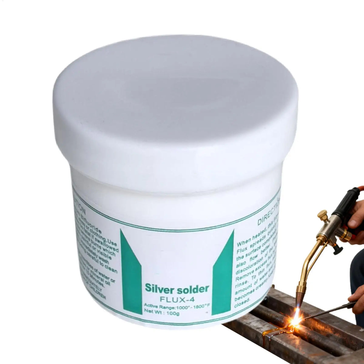 Solder Flux Paste 100g | Silver Brass Brazing Powder for Welding Soldering Flux Paste Axl