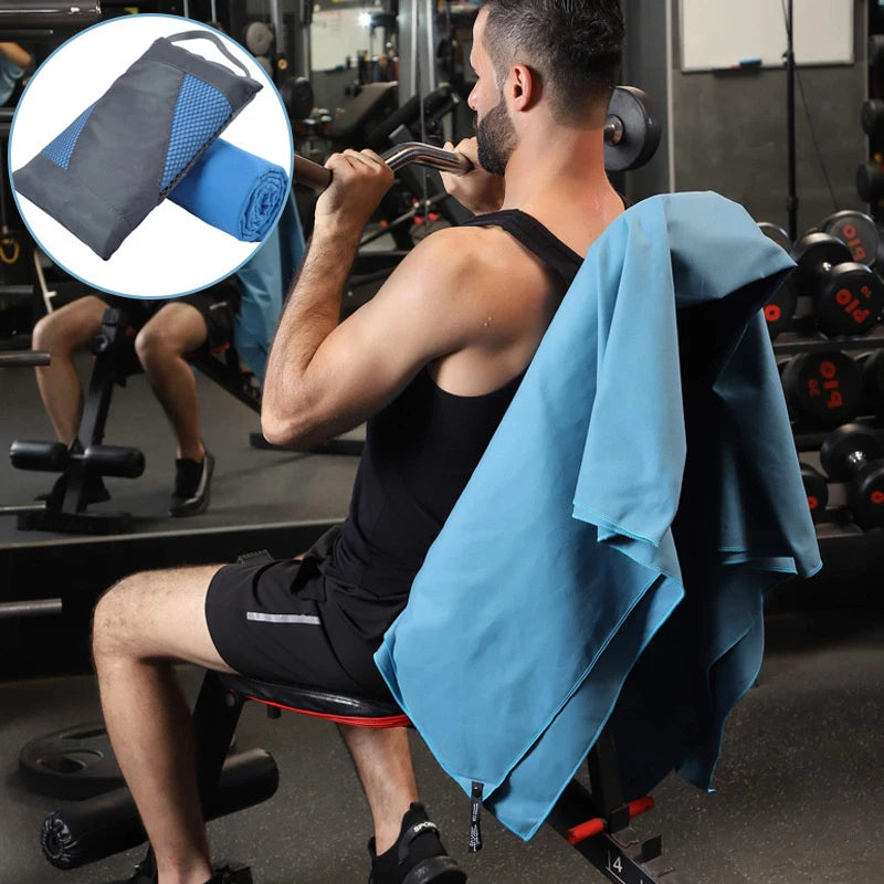 Quick-Dry Microfiber Sports Towel 40x80cm – Gym Beach Travel Microfiber Sports Towel Axl