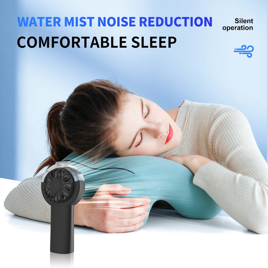 Handheld Misting Fan – 100 Speeds & Power Bank Function Handheld Misting Fan Axl