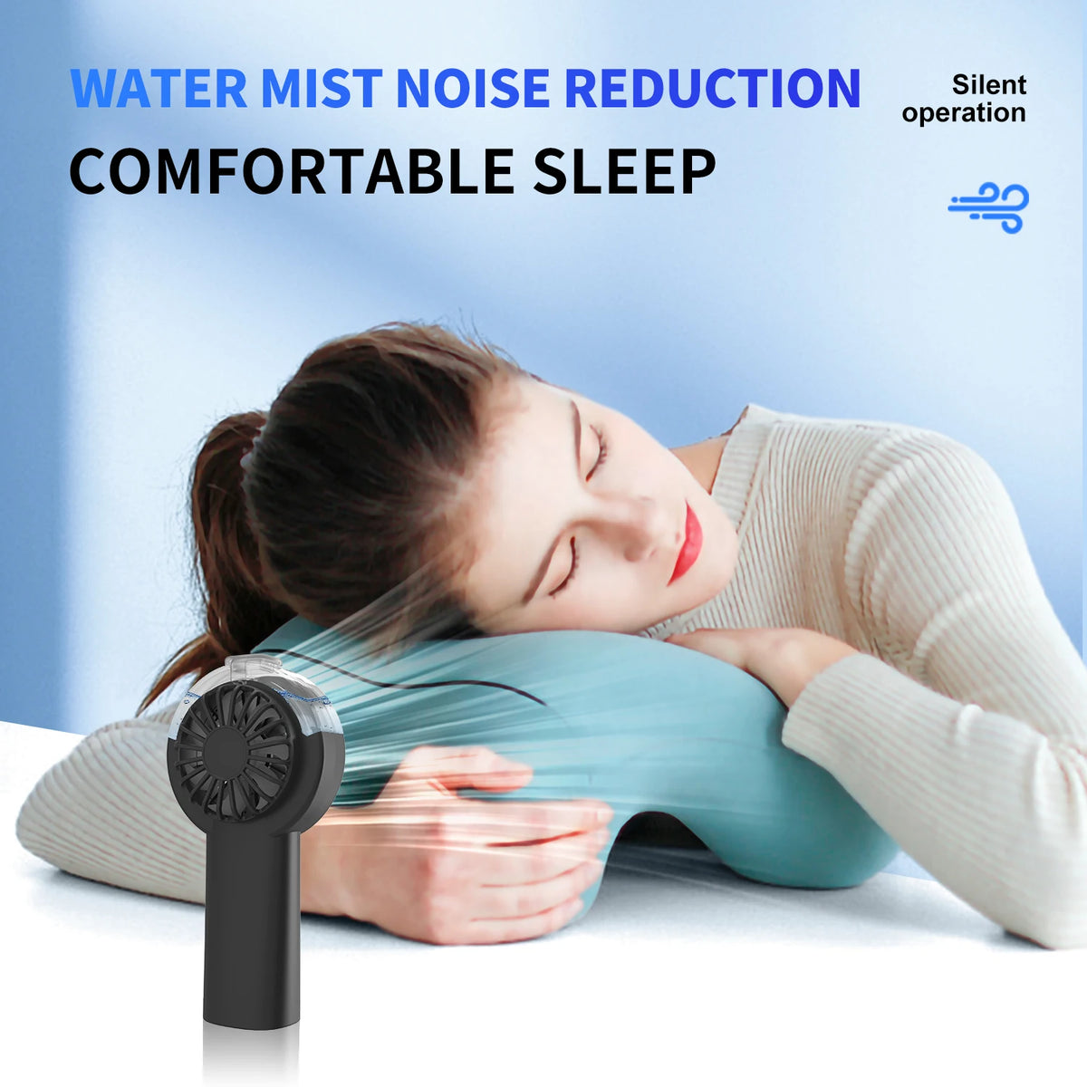 Handheld Misting Fan – 100 Speeds & Power Bank Function Handheld Misting Fan Axl