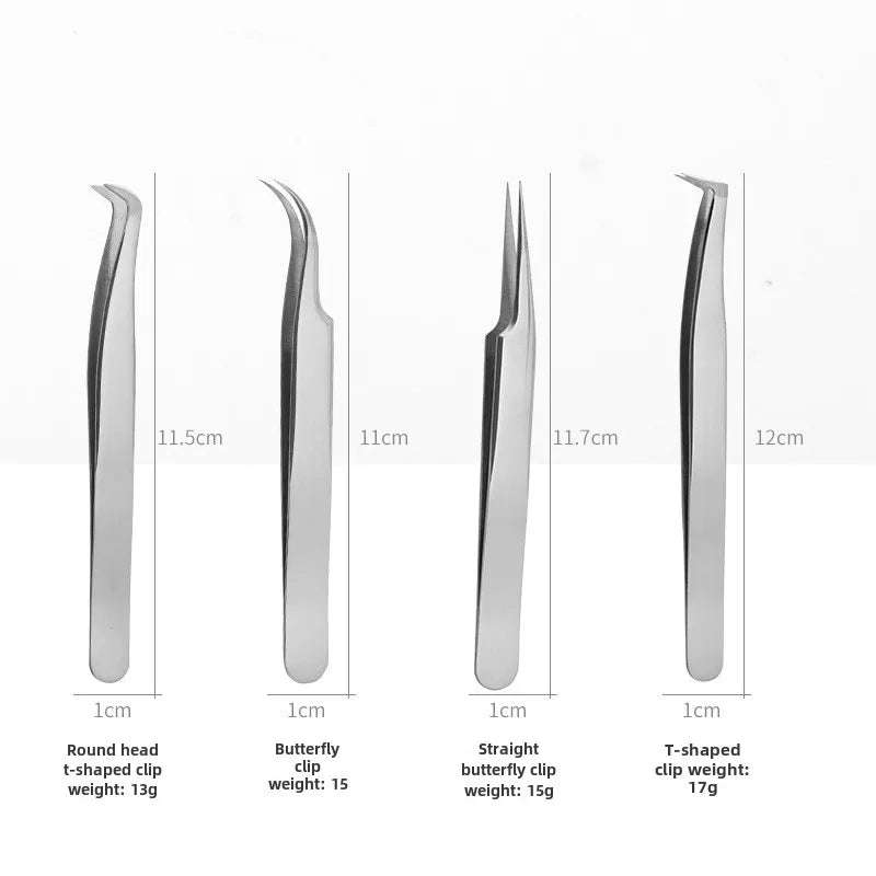Dolphin Feather Eyelash Extension Tweezers – Precision Clip Eyelash Tweezers Axl