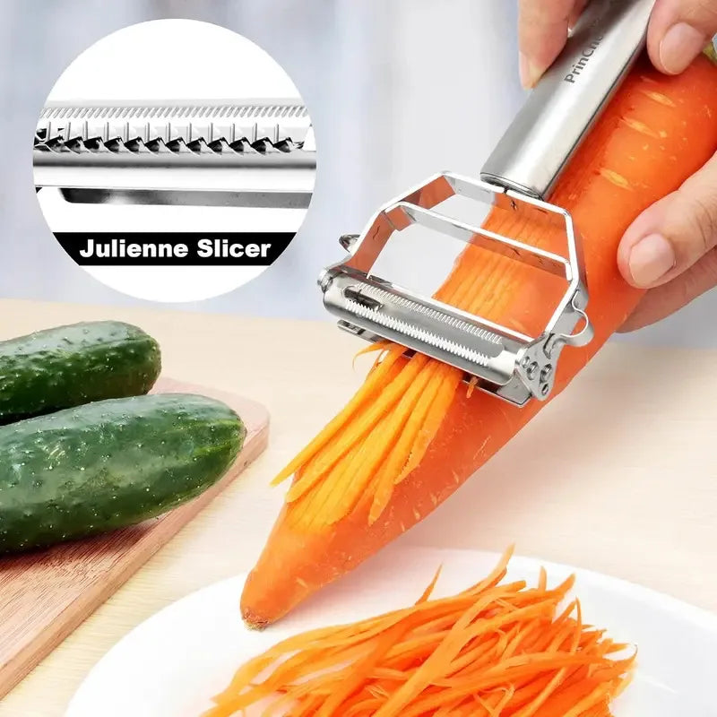 4-in-1 Stainless Steel Vegetable Peeler & Grater Kitchen Tool Vegetable Peeler Axl