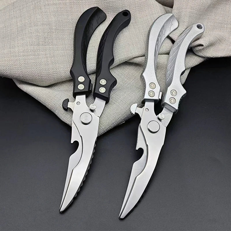 Heavy-Duty Stainless Steel Kitchen Shears – Poultry & BBQ Kitchen Shears Axl
