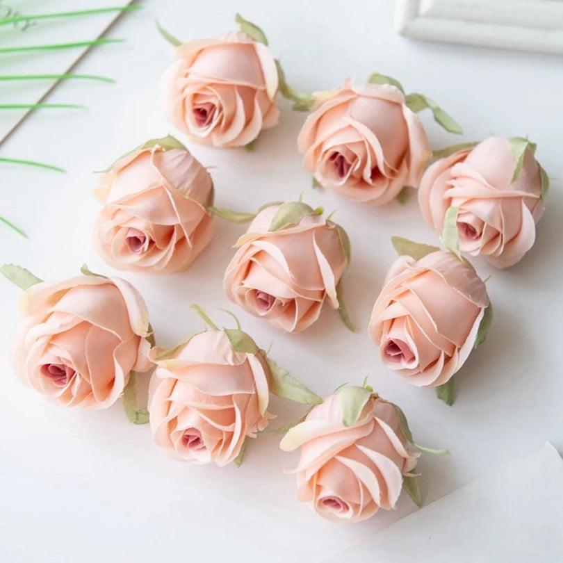 Silk Rose Heads 30/60 Pcs – Artificial Flowers for Weddings Artificial Silk Flowers Axl Color 6 30 PCS