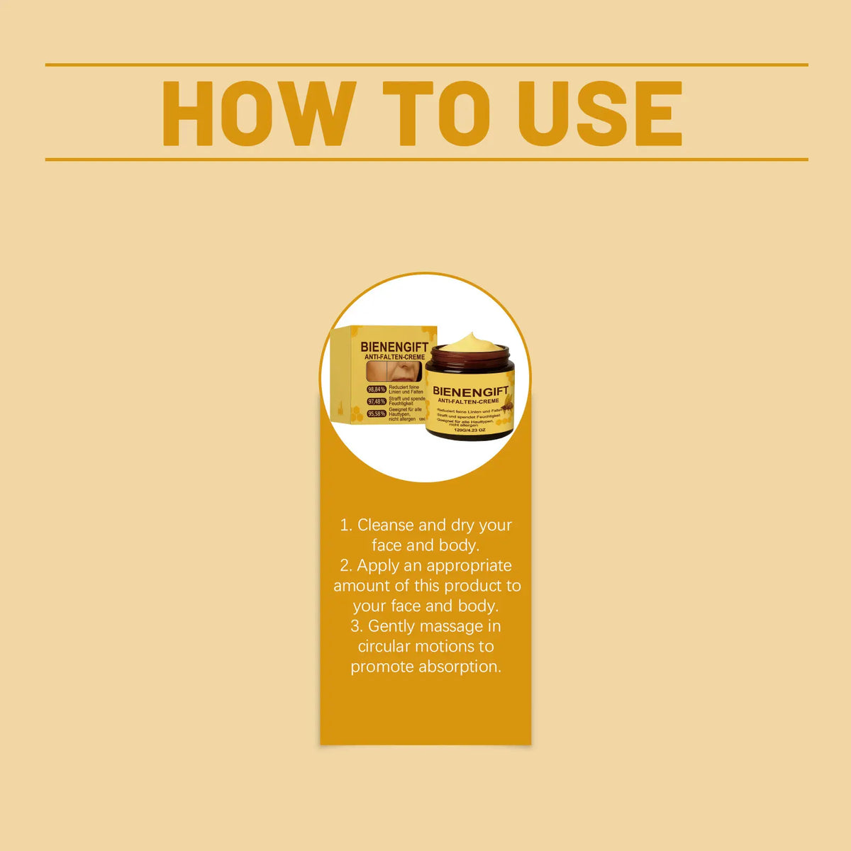 Bee Venom Skin Restoration Cream 120g | Face & Body Skin Restoration Cream Axl