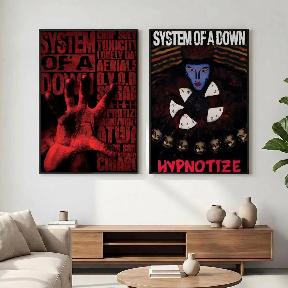 System of a Down HD Poster – Waterproof Music Wall Art Music Wall Poster Axl