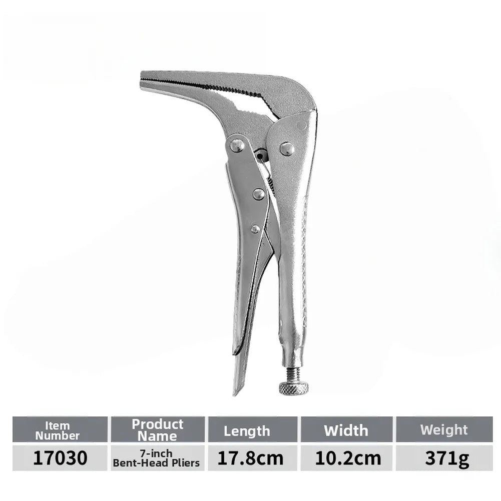 90° Curved Nose Pliers – 7" & 10" Adjustable Jaw Bending Tool Curved Nose Pliers Axl 7 inch China Mainland