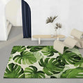 Psychedelic Leaf Flannel Floor Mat – Non-Slip Soft Indoor Rug Flannel Floor Mat Axl White1 40x60cm