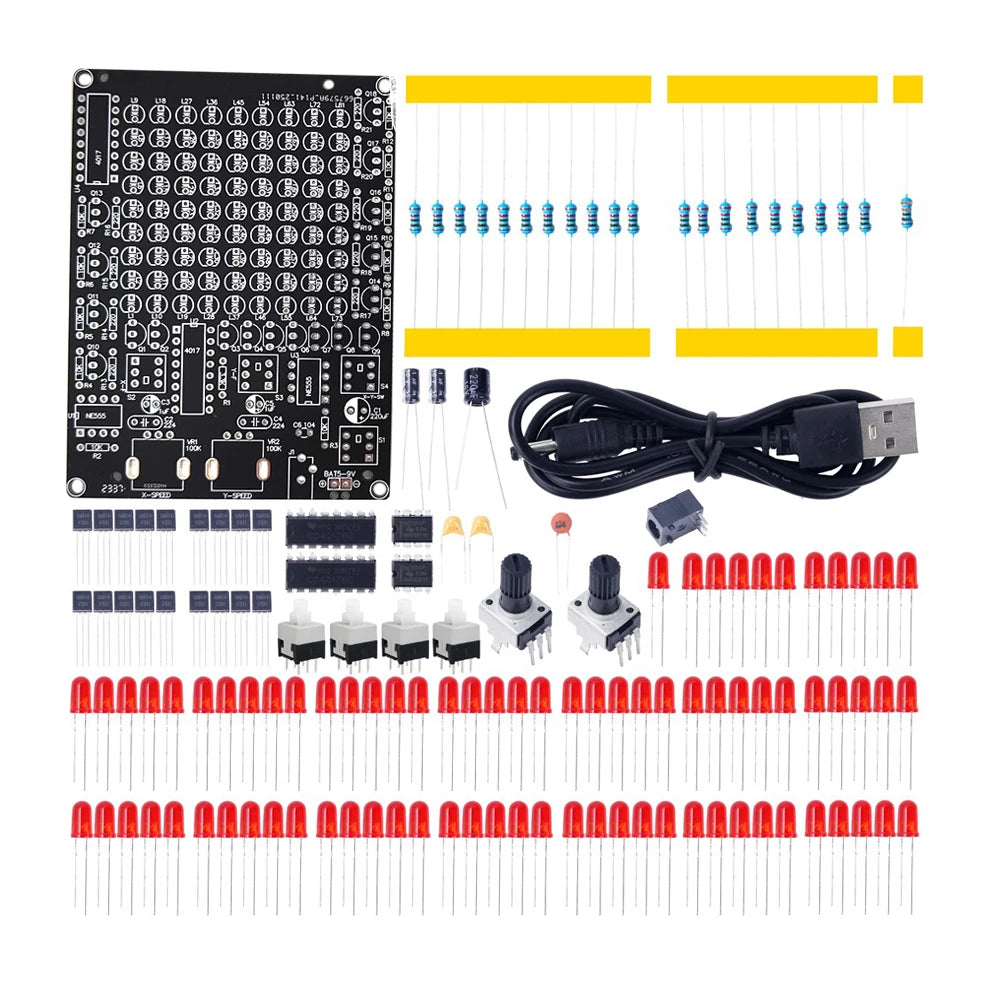 DIY LED Tracking Light Soldering Kit – X/Y-Axis Adjustable DIY Electronics Kit Axl