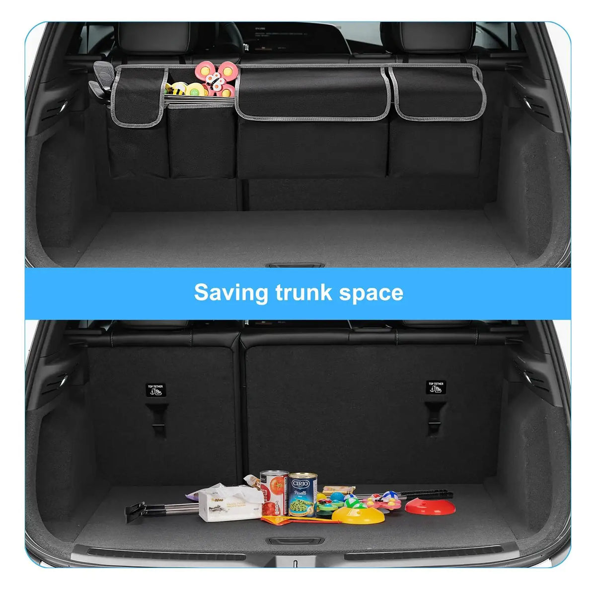 Car Seat Back Organizer – High-Capacity Oxford Storage Bag Car Seat Organizer Axl