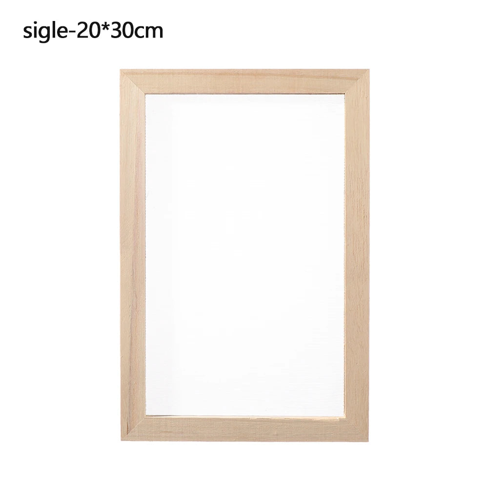 DIY Wood Paper Making Mould Frame – Multi-Size Mesh Screen Papermaking Mould Frame Axl sigle-20x30cm