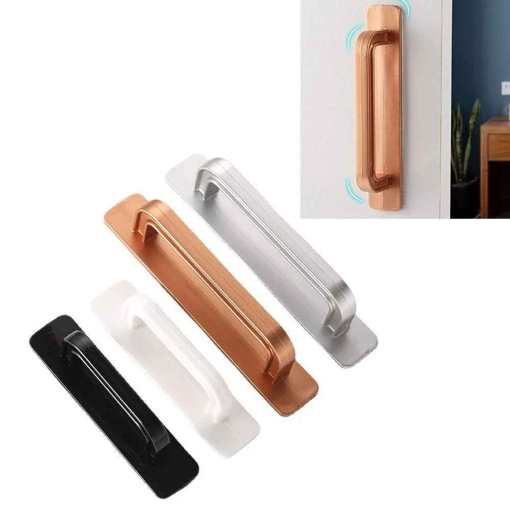 Self-Adhesive Cabinet Drawer Handles – No-Drill Door Knobs Cabinet Door Handle Axl