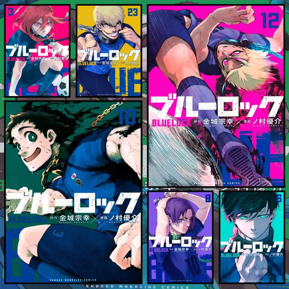 Blue Lock Anime Poster – Self-Adhesive Waterproof Wall Art Anime Wall Poster Axl