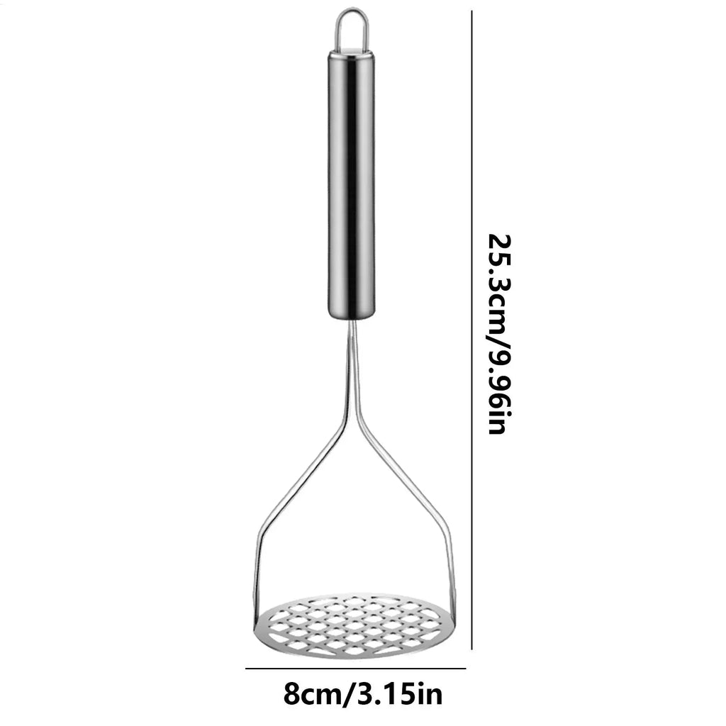Stainless Steel Potato Masher – Manual Fruit & Veggie Crusher Potato Masher Axl