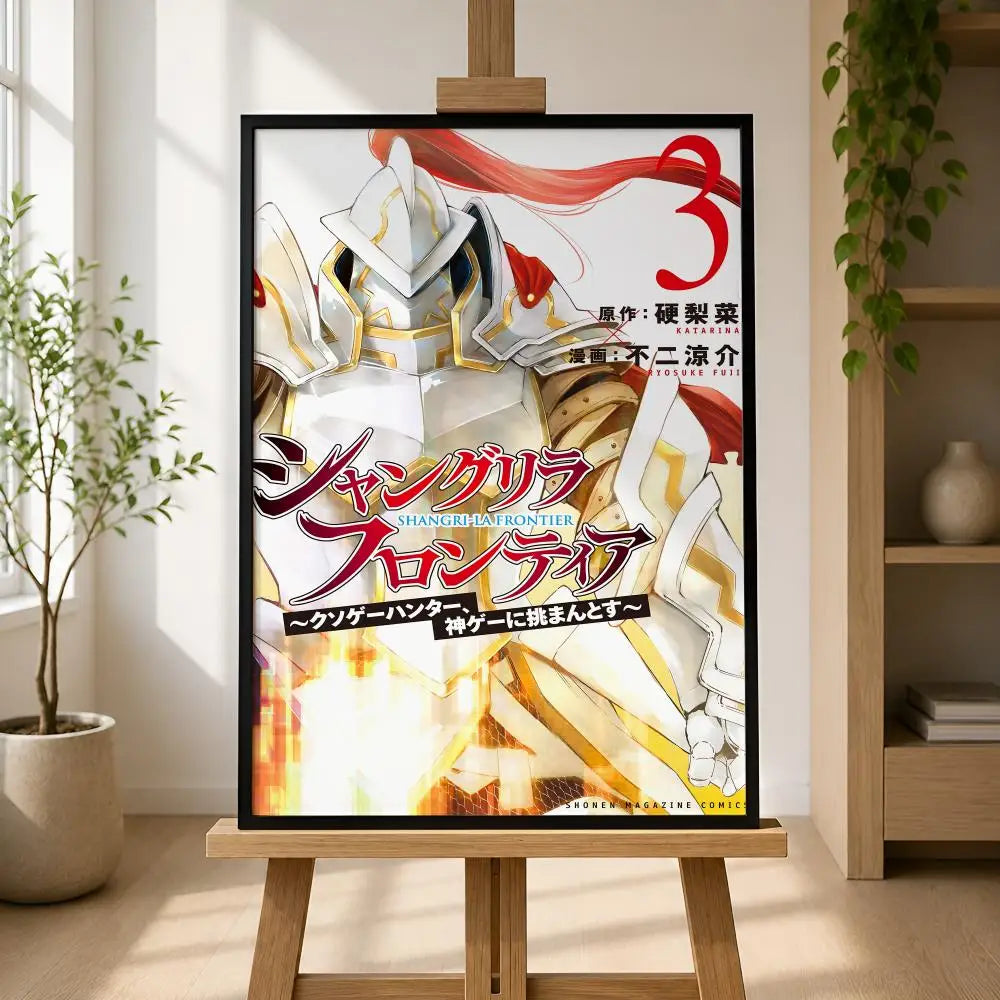 Shangri-La Frontier Poster – Self-Adhesive HD Wall Art Wall Art Poster Axl