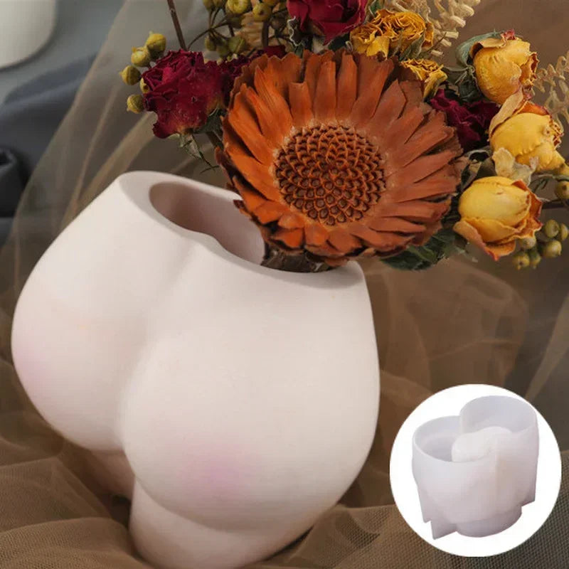 Butt Vase & Pen Holder Silicone Mold – DIY Epoxy Resin Kit Resin Craft Mold Axl