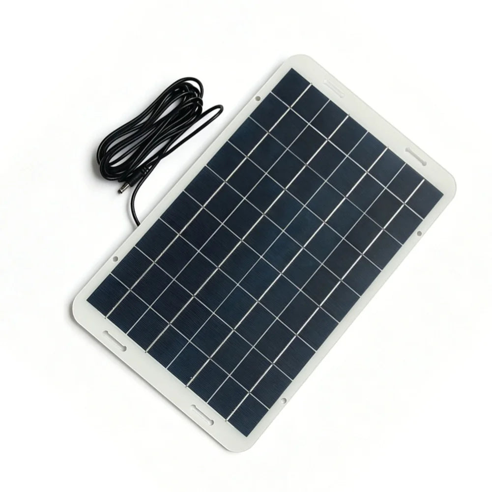 12W 18V Solar Panel 300cm DC5521 Cable – 12V Battery Charger Solar Panel Axl