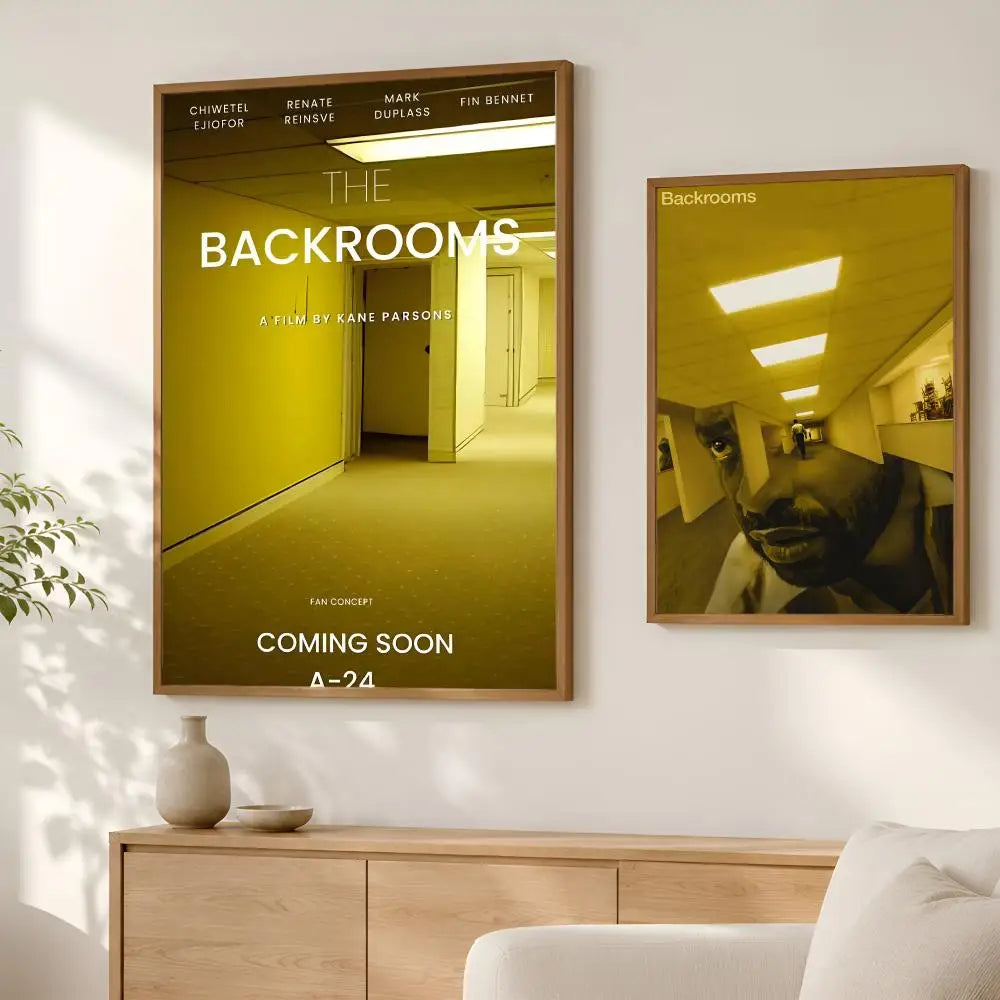 Backrooms Poster Self-Stick HD Waterproof Wall Art Decor Wall Art Poster Axl