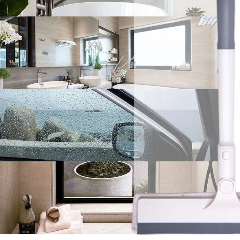 360° Rotating Window Cleaner – Squeegee & Microfiber Glass Wiper Window Cleaning Tool Axl