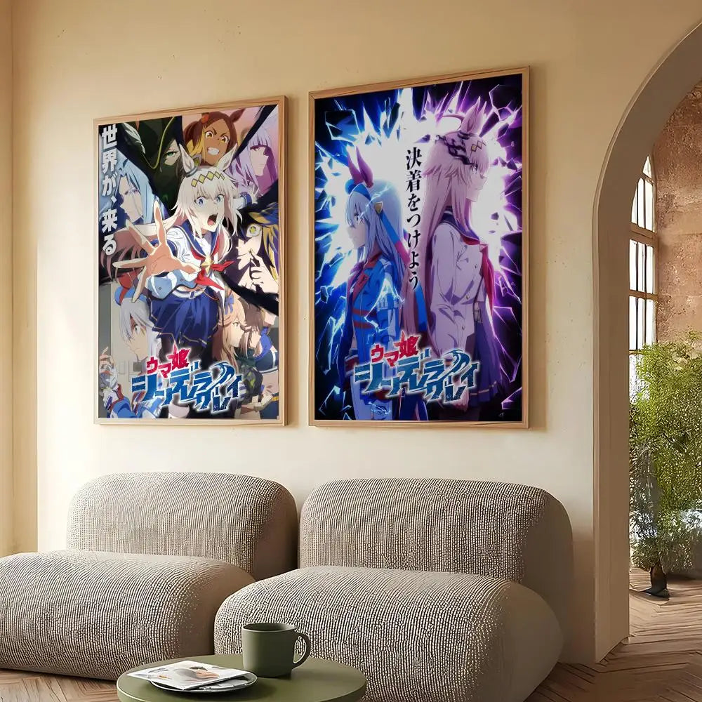Pretty Derby Anime HD Canvas Wall Art Poster | Home Decor Canvas Wall Poster Axl