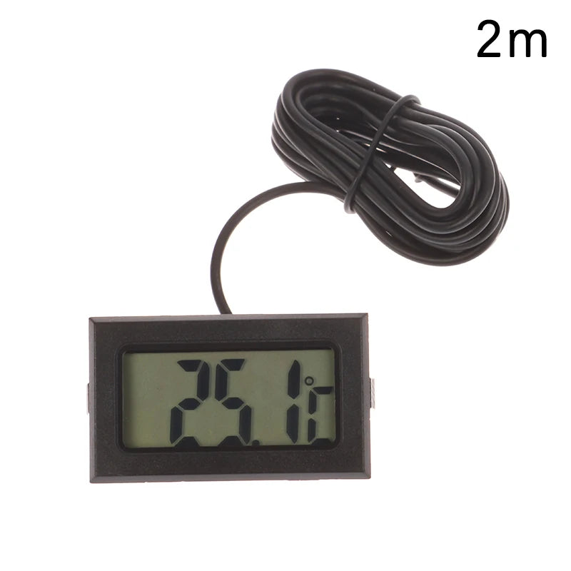 FY-10 Mini LCD Digital Thermometer – Aquarium & Multi-Use Digital Thermometer Axl black-2m