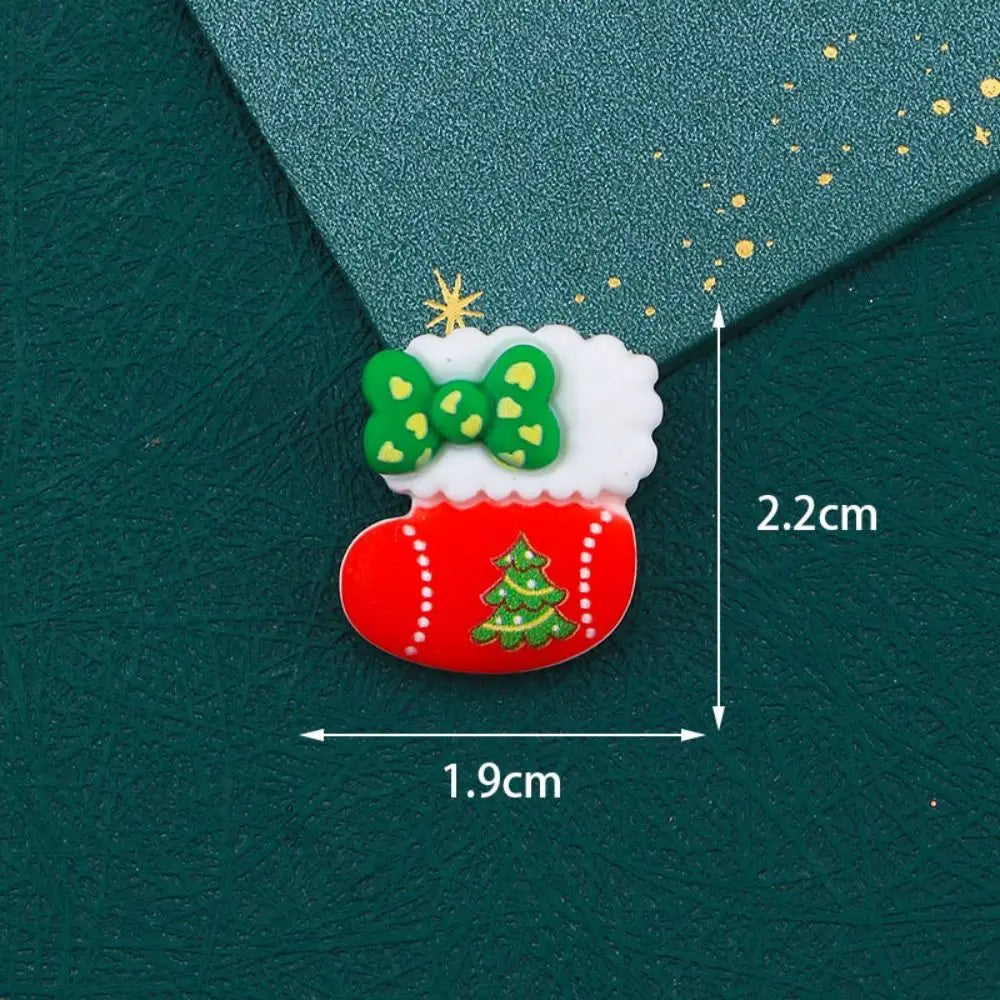 10-Pc Mini Christmas Resin Flatback Cabochons for DIY Crafts Resin Craft Cabochons Axl 7