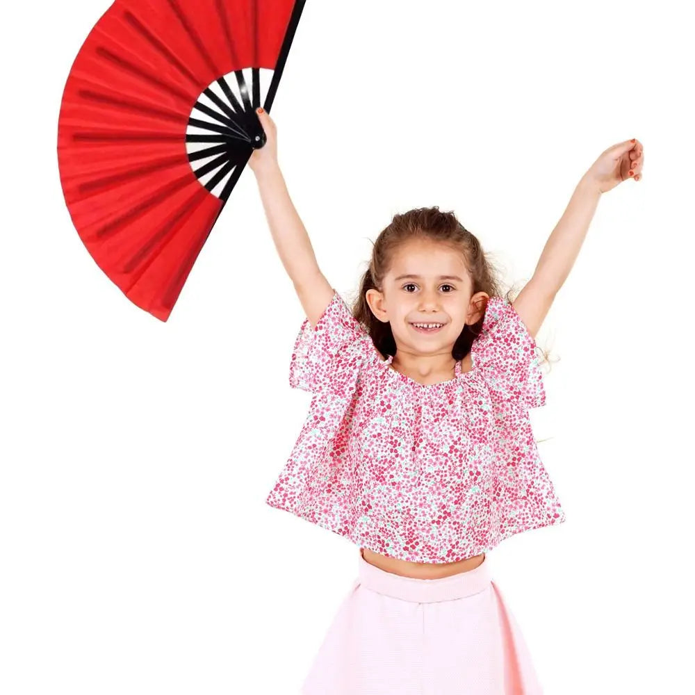 Chinese Tai Chi Kung Fu Folding Fan – Silk, 28/34cm Gift Fan Folding Performance Fan Axl