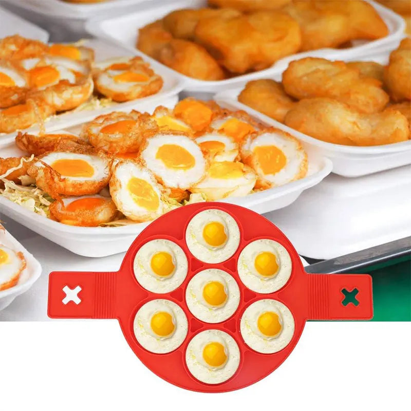 Silicone Pancake & Egg Ring Molds – Nonstick BPA-Free Silicone Baking Molds Axl