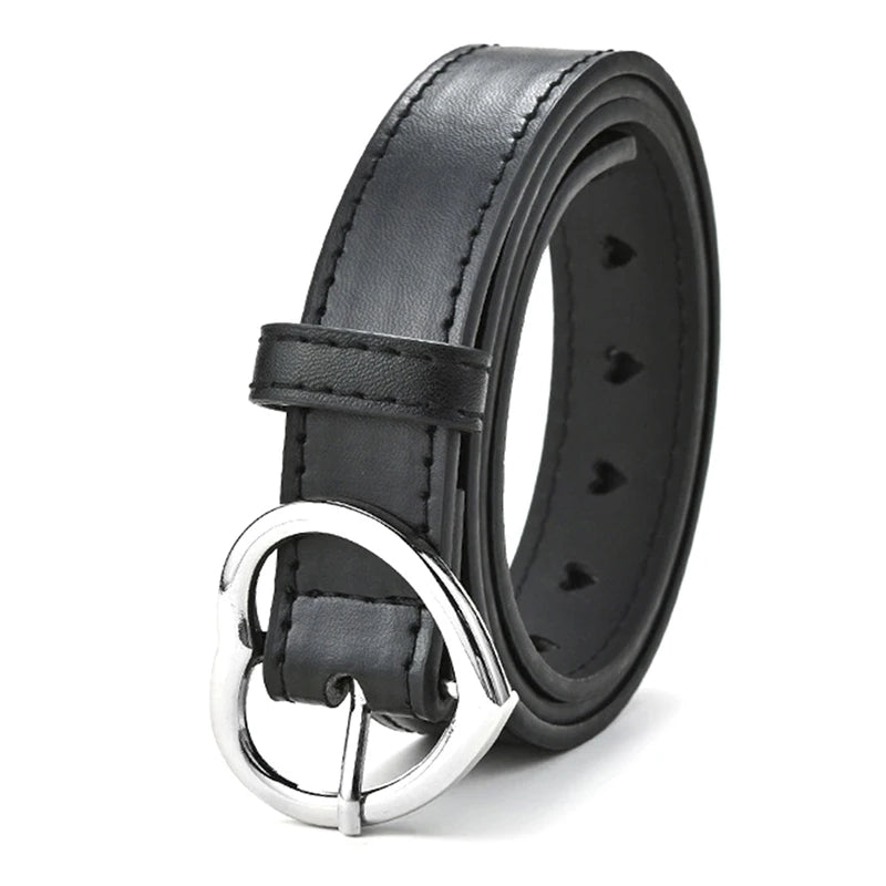 Skeleton Love Buckle PU Belt – Unisex Fashion Jeans Belt Fashion Belt Axl