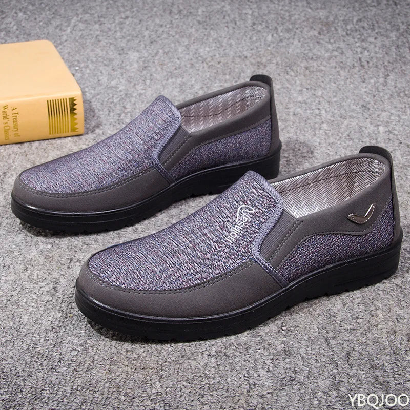 YBQJOO Men's Slip-On Casual Flat Shoes – Lightweight Non-Slip Men's Casual Shoes Axl