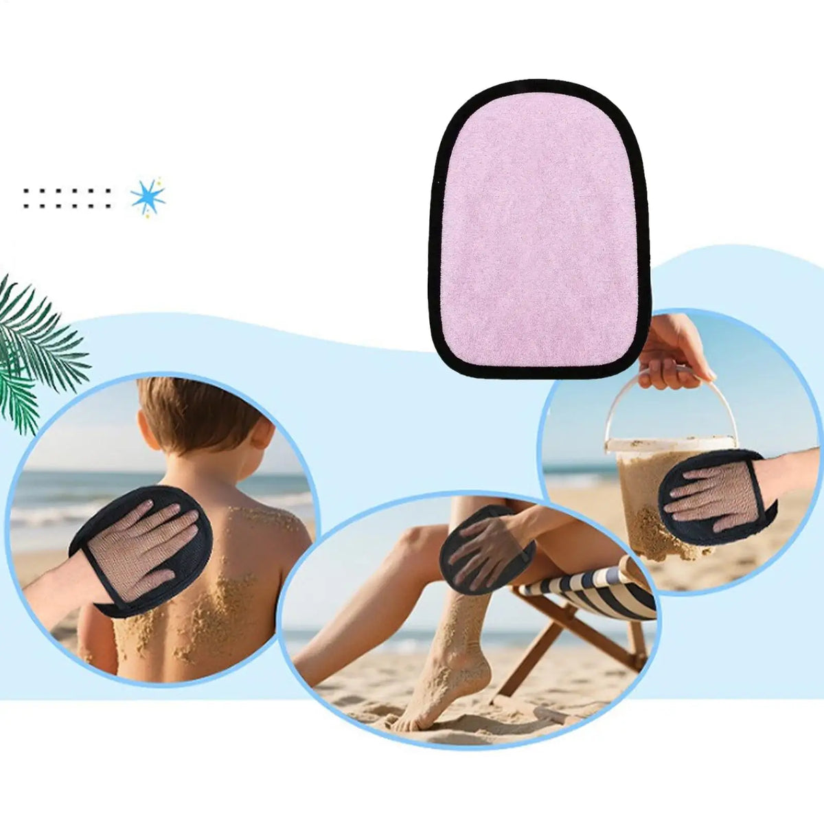 Sand Mitt Beach Glove – Kids & Family Sand Remover Beach Sand Mitt Axl