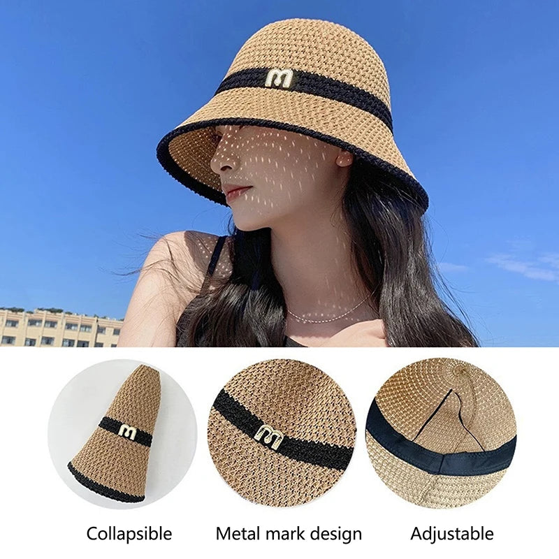 Women's Foldable Bucket Hat – UV Protection Summer Beach Hat Bucket Sun Hat Axl