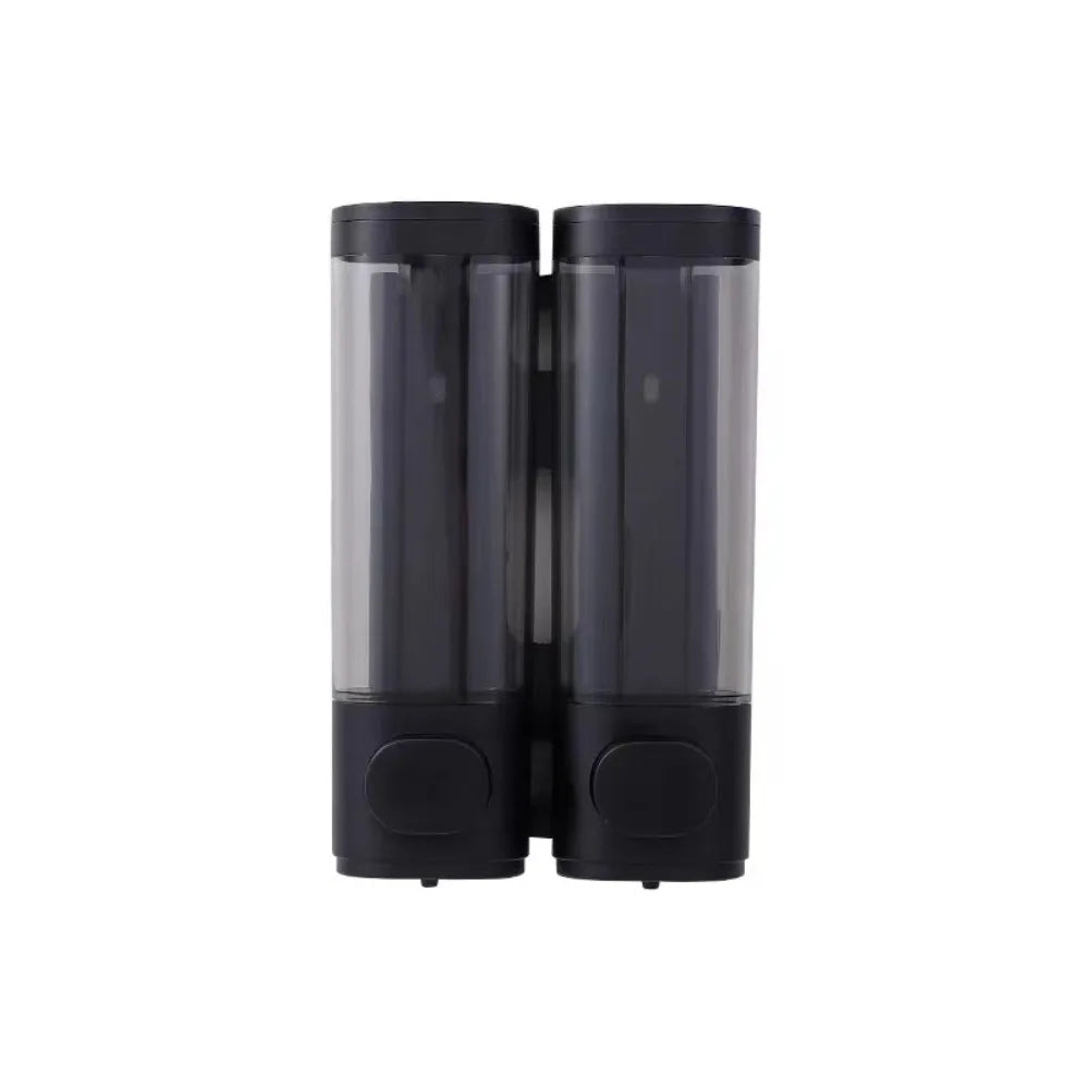 Wall-Mounted Foam Soap Dispenser – ABS Manual Pump Soap Dispenser Axl Black Double Head