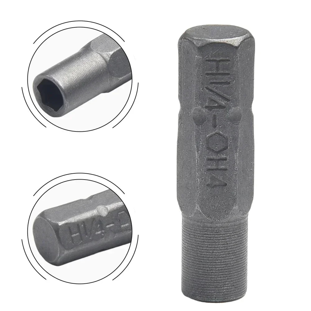 2-Pack 1/4" to 4mm Hex Magnetic Bit Adapter for Screwdrivers Bit Adapter Set Axl