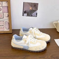 Women's Casual Flat Trainers – Sporty Lace-Up Sneakers Casual Flat Trainers Axl yellow 36