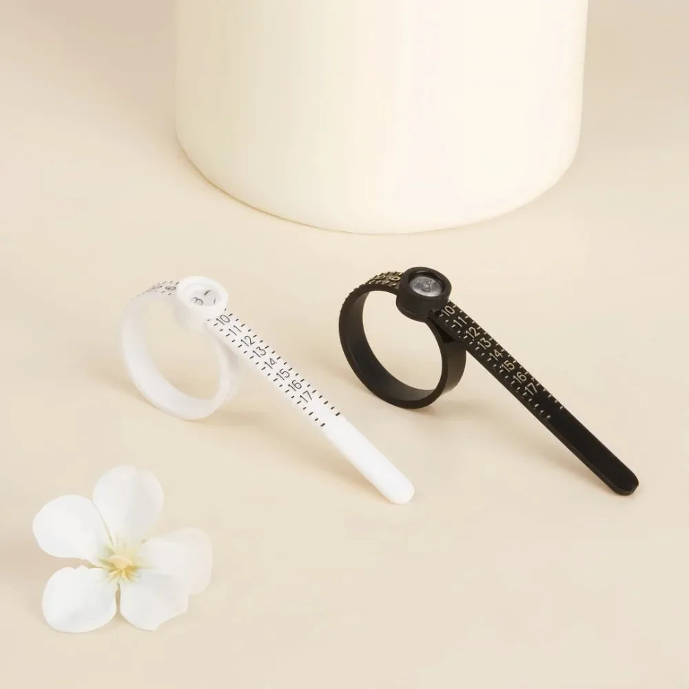 Ring Sizer Tool with Magnifying Glass – US Sizes 1–17 Ring Sizer Tool Axl