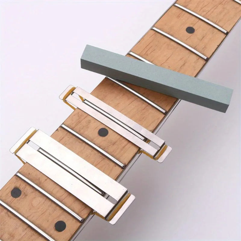 Guitar Fret Sanding Protector Kit – 2pc Stainless Steel Shims Luthier Tool Kit Axl