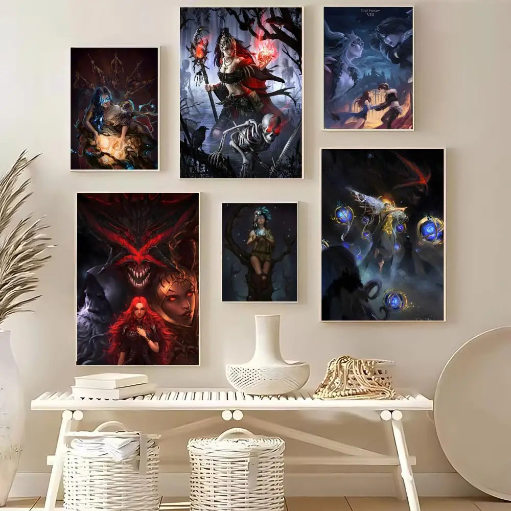 Path of Exile HD Wall Poster – Self-Adhesive Waterproof PVC Gaming Wall Poster Axl