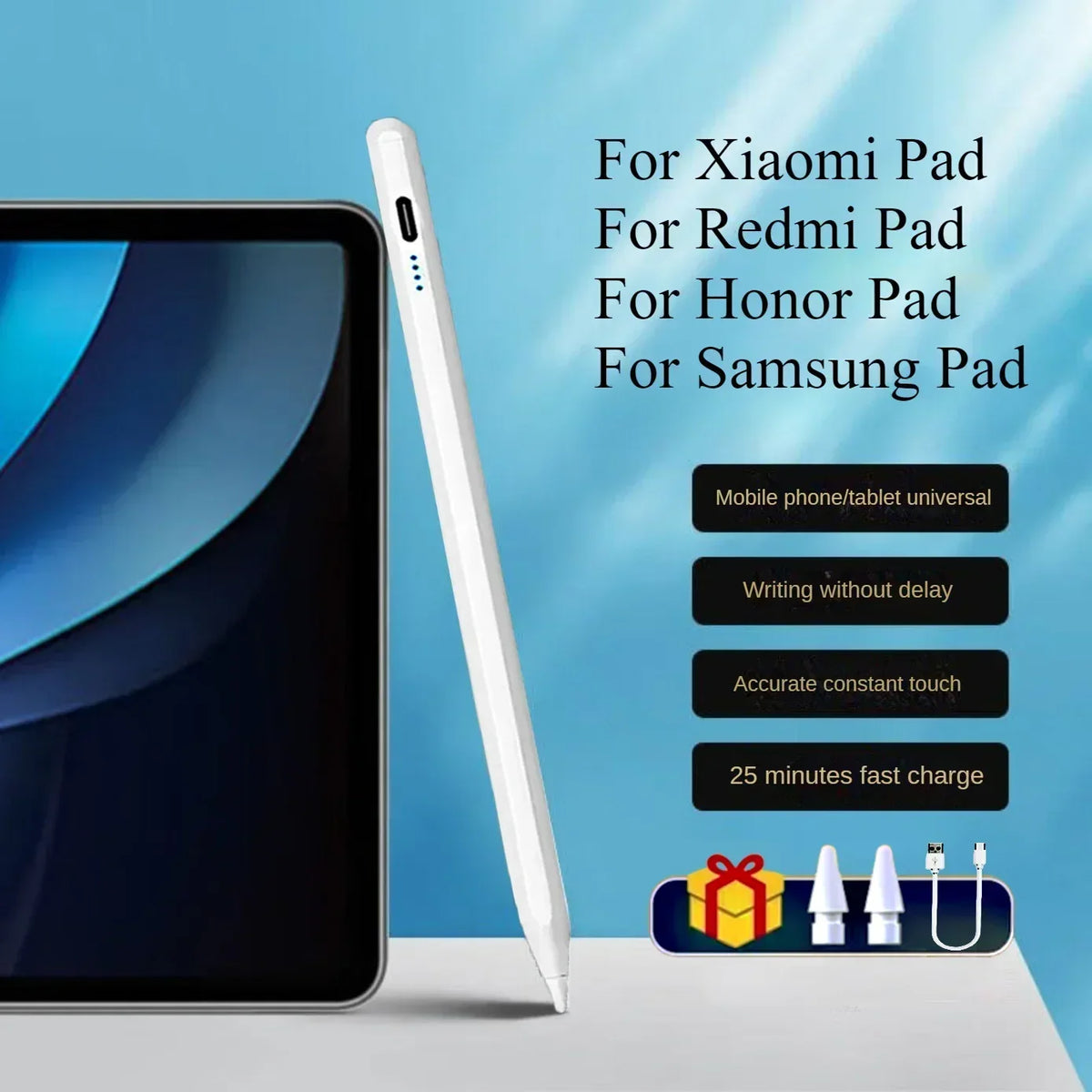 Universal Stylus Pen for Android Tablets – Xiaomi, Samsung & More Tablet Stylus Pen Axl White