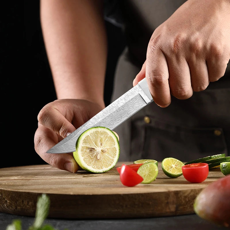 InLeung Damascus Kitchen Cleaver – Hand Forged Stainless Steel Kitchen Cleaver Knife Axl