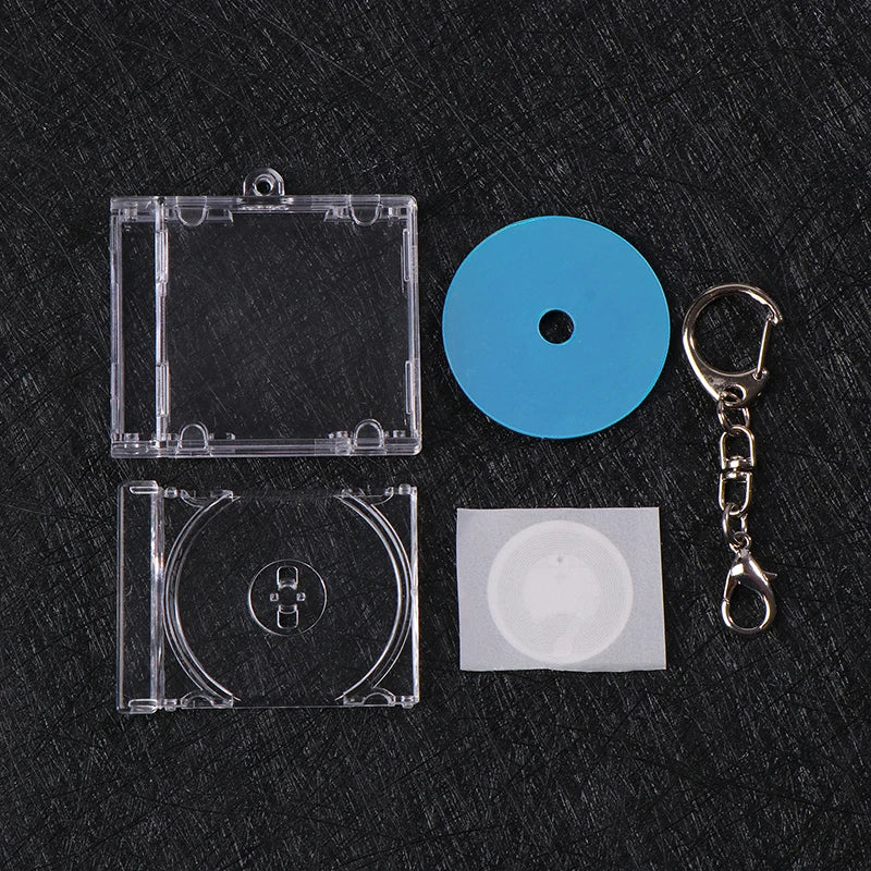 NFC Mini CD Case Keychain – Personalized Music Gift CD Case Keychain Axl A4NFC