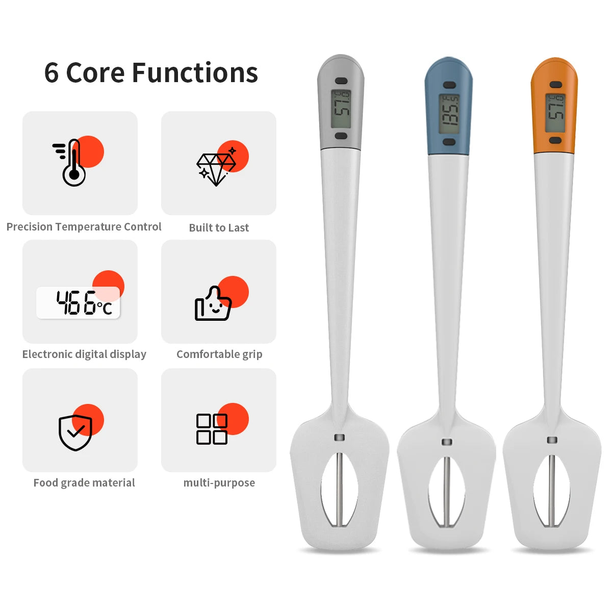 Digital Candy Spatula Thermometer – Baking & Cooking Kitchen Tool Kitchen Thermometer Spatula Axl