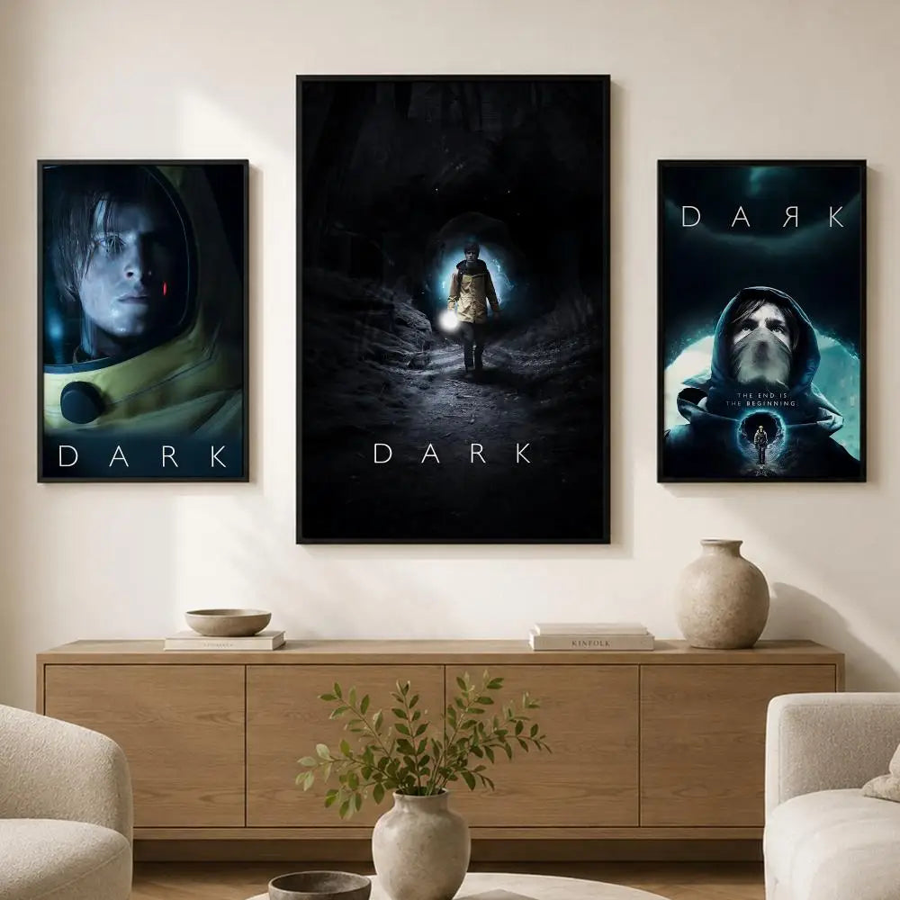 TV Dark Self-Adhesive Wall Poster – HD Waterproof Décor Art Decorative Wall Poster Axl