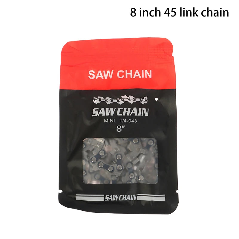 Metal Chainsaw Chain 4–16 Inch | Wood Cutting Replacement Blade Chainsaw Chain Axl 8inch 45 link chain