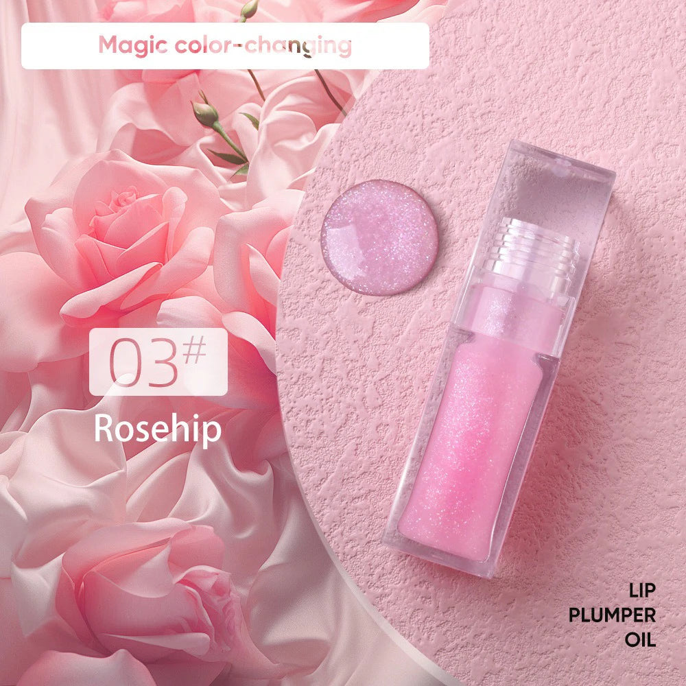 Temperature Change Lip Oil Gloss – Vegan Custom Logo 6ml Lip Oil Gloss Axl 03 10pcs with logo