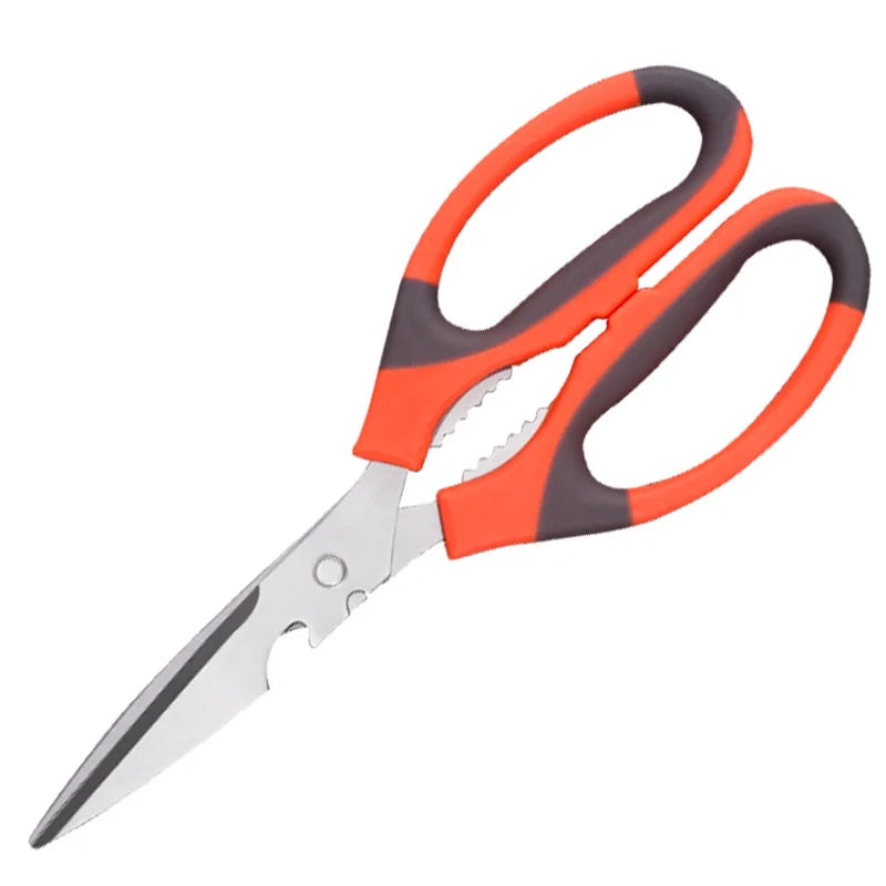 Multifunctional Stainless Steel Kitchen Scissors | Meat & Bone Kitchen Scissors Axl orange China Mainland