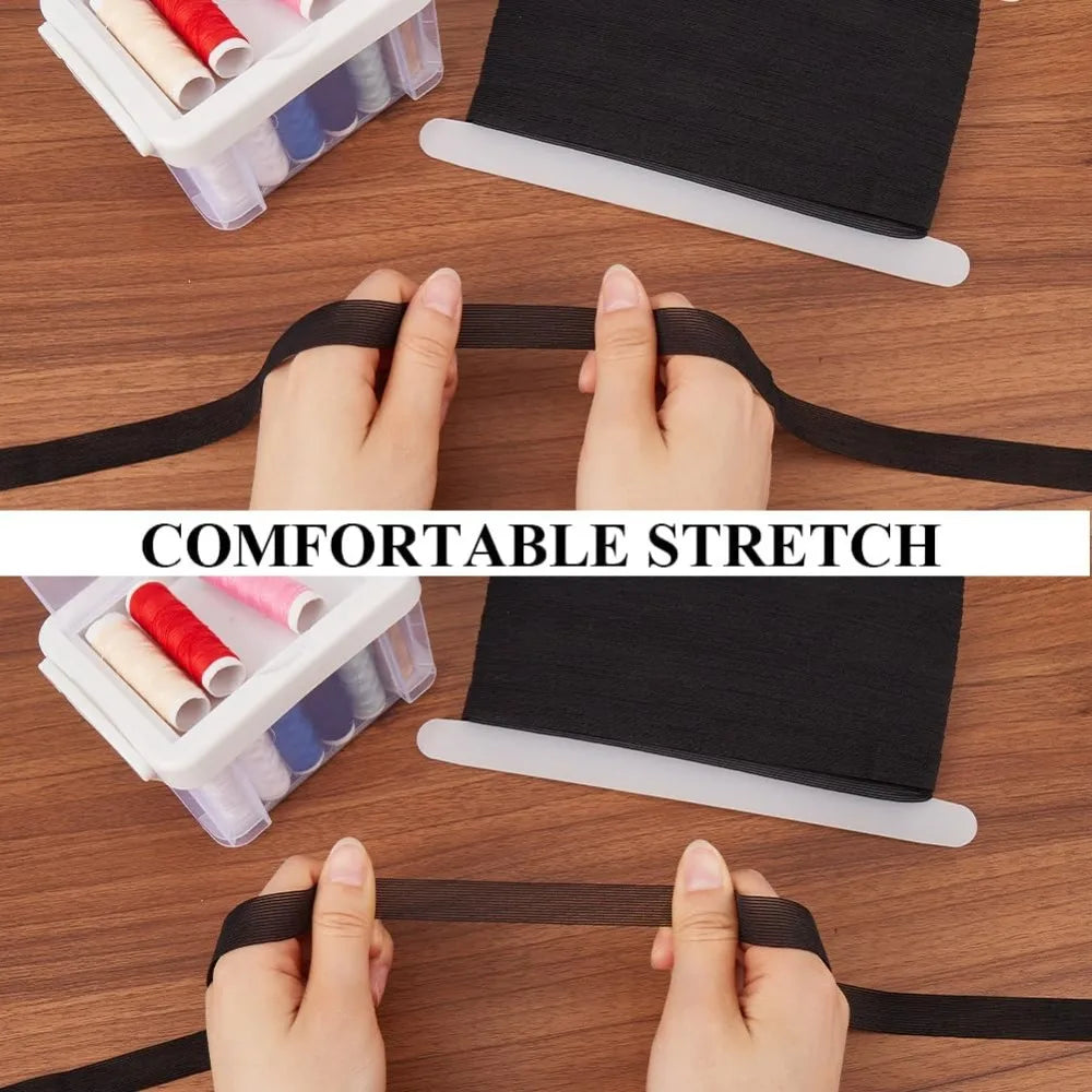 20M Flat Elastic Band 15mm Wide – Polyester Stretch Sewing Roll Flat Elastic Band Axl