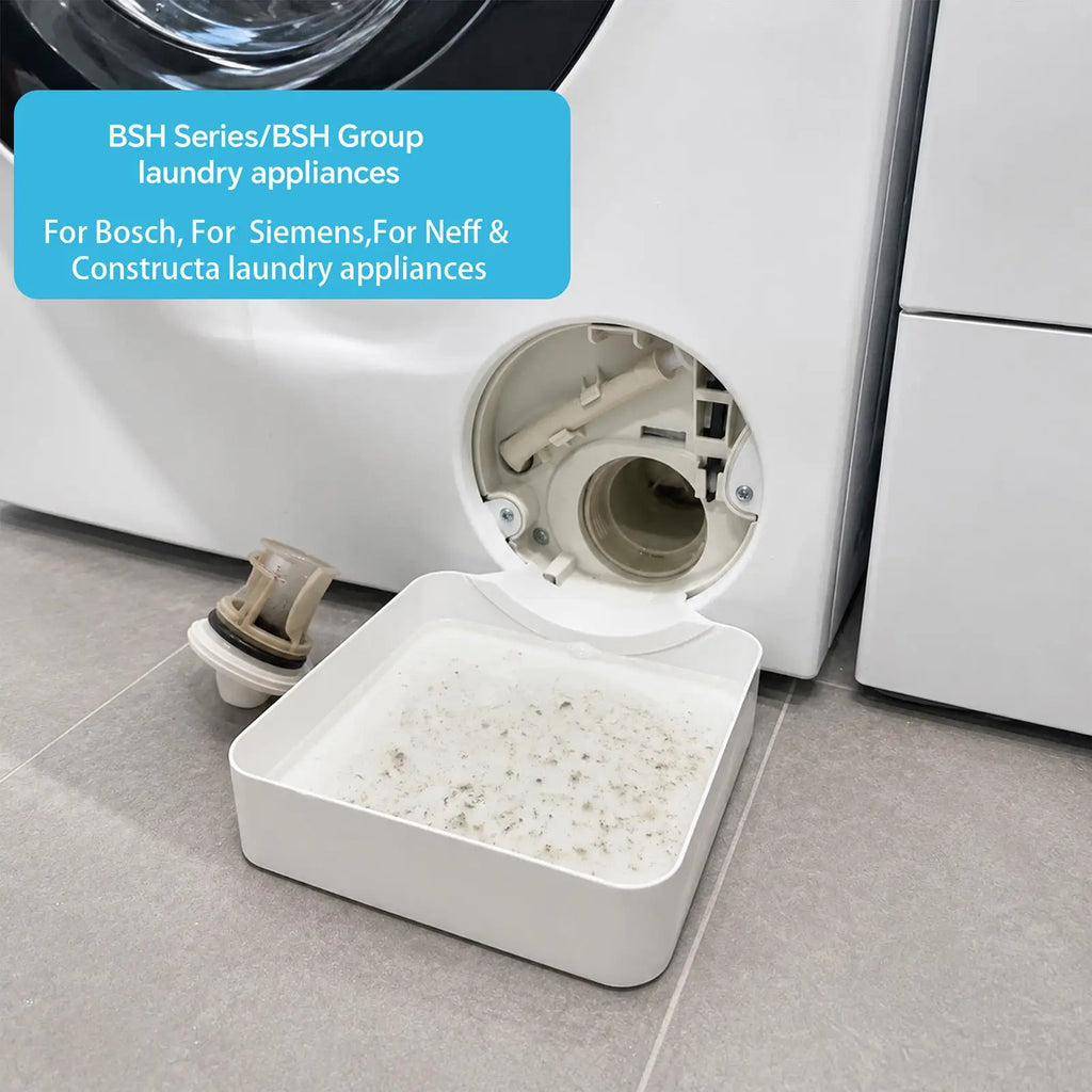 Washer Drain Pan with Lint Filter – Front Load Drip Tray Washer Drain Pan Axl